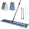 MASTERTOP Industrial Mop, Extra Large Floor Mop with Microfiber & Cotton Pad, Heavy Duty Flat Mops Commercial Dust Mop for Cleaning Office Garage Mall Hotel Home Floors view 1