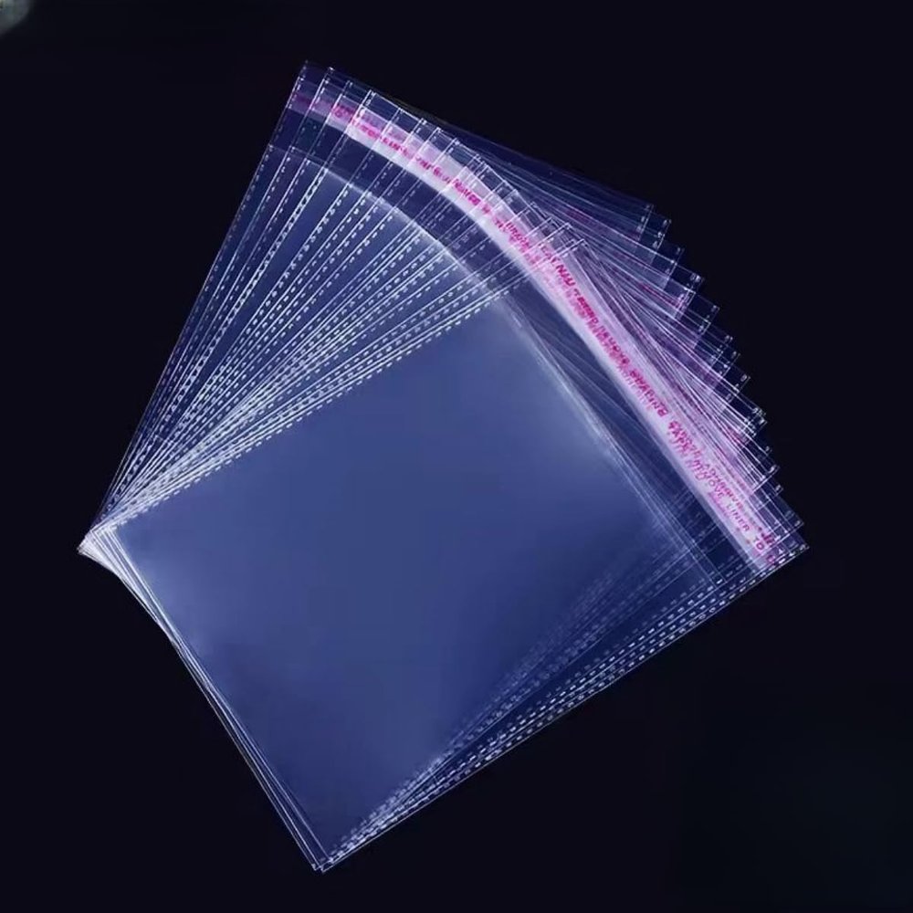 100 Pcs Self Sealing Cellophane Bags, 4 x 6 Inches Clear Self Sealing Cellophane Bags for Packaging Favors, Cookies, Candy, Products, Dust Bags