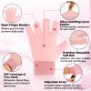 2pcs Finger Arthritis Compression Hand Ice Pack Gloves for Pain Relief, Adjustable Pink Wrist Ice Pack for Hot & Cold Therapies, Reusable Finger Ice Gloves Sleeve for Tendinitis, Carpal Tunnel view 3