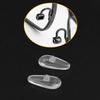 6 Pairs Replacement Nose Pads for Oakley Tincup OX3184 OX5099/Tincup Carbon OX5094/Conductor 6 OO4106/Conductor 8 OO4107/Savitar OO6047/Wingfold OX5100 OX5101, Clear Silicone Nose Pieces view 3