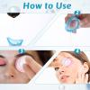 JJUNW 6Pcs Eye Wash Cup, Eye Cups for Eye Wash, Eye Wash Solution with Cup Silicone Eye Cleaning Cup, Portable Eye Care Tool for Quick Relief Tired Eyes Cleaning Eye Dust Makeup Irritants view 3