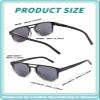 LianSan 2 Pack Premium Bifocal Sunglasses for Men Women,Stylish Clear Top Sun Readers with UV 400 Protection 52/19/145(Multicolor,2.50x) view 4