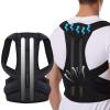 S-2XL Plus Size Posture Corrector for Men and Women Back Posture Brace Back Lumbar Clavicle Support Adjustable Posture Trainer Stop Slouching and Hunching (Black XL) view 1