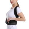 Adult Shoulder Posture Corrector Scoliosis Back Brace for Men and Women, Full Back Support Belt Adjustable Neck Support Improve Back Posture and Prevent Hunchback (Black XXL) view 4