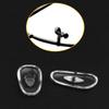 6 Pairs Replacement Nose Pads for Ray-Ban RB3044 RB3498 RB3522 RB3543 RB3547 RB3625 RB3647 RB3648M RB3672 RB3689 RB3691 RB3716 RB4175 RB4190 RB8313 Clip-on Mount Type Eyeglasses, Clear Nosepieces view 2