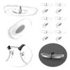 6 Pairs Replacement Nose Pads for Ray-Ban RB3029 RB3119 RB3136 RB3138 RB3183 RB3362 RB3379 RB3386 RB3387 RB3429 RB3445 RB3449 RB3457 RB3478 RB3483 Clip-on Mount Type Eyeglasses, Clear Nosepieces view 1