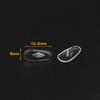 6 Pairs Replacement Nose Pads for Ray-Ban RB3029 RB3119 RB3136 RB3138 RB3183 RB3362 RB3379 RB3386 RB3387 RB3429 RB3445 RB3449 RB3457 RB3478 RB3483 Clip-on Mount Type Eyeglasses, Clear Nosepieces view 3