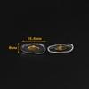 6 Pairs Replacement Nose Pads for RayBan RB3025 RB3026 RB3016 RB3362 RB3445 RB3519 RB3543 Aviator Sunglasses Clip-on Mount Type Eyeglasses, Gold Nosepads view 2