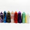 NsmjodStone Healing Crystals Tower Point Obelisk Wand Energy Meditation Gift Stone Carved Crystal Home Decoration,Chakra Meditation Therapy (1pc Tiger's-Eye) view 1