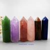 NsmjodStone Healing Crystals Tower Point Obelisk Wand Energy Meditation Gift Stone Carved Crystal Home Decoration,Chakra Meditation Therapy (1pc Tiger's-Eye) view 3