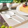 FOCUSLINE 1000 Pack Plastic Teaspoons White, Disposable Spoons Bulk, Heat Resistant Disposable Spoons for Take out Restaurants, Family Gatherings, Outdoor Activities view 4
