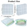 3 PCS Sanitary Pad Storage Bag Portable Period Bag for Teen Pads/Sanitary Napkins/Tampons, Sanitary Napkin Storage Bag First Period Gifts for School, Daily Hygiene Bag Travel Containers(Grey, Blue) view 2