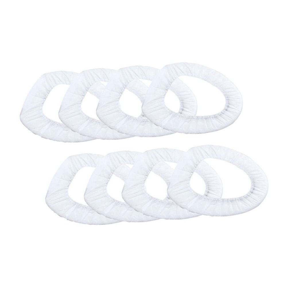 EXAOMBLE 50pcs Travel Home Hotel Ktv Disposable Toilet Seat Covers Non-woven Fabrics Mat Accessory