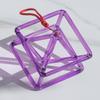 KKNSYW Chakra Optically Purple Quartz Crystal Singing Pyramid Mokaba Merkaba for Sound Healing Meditation, Yoga Gift for Prayer(9 inch+Bag) view 4