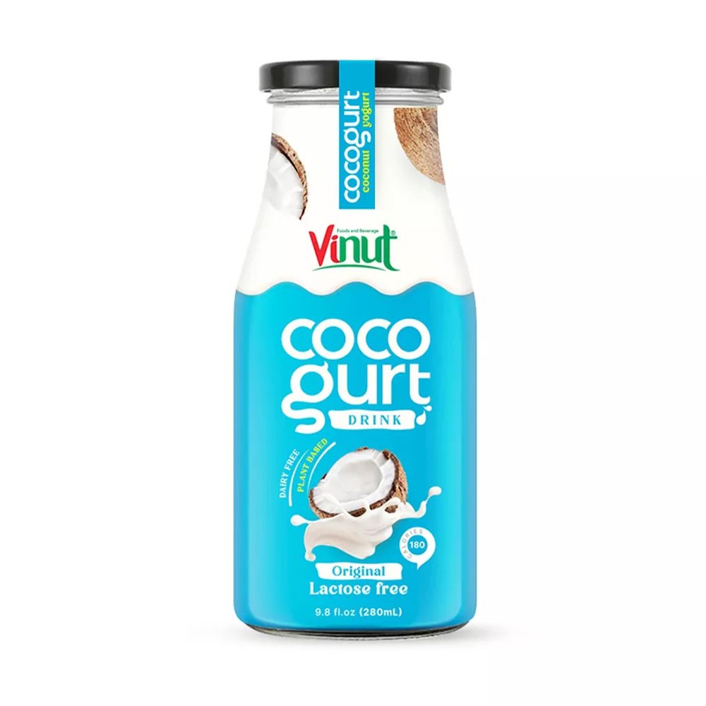 Vinut Coconut Milk Drink - Cocogurt, 100% Lactose Free, Dairy Free, Vegan Coconut Drink with Original flavor, 9.8 Fl Oz, 12 Pack