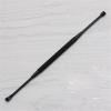 3Pcs/Set Double-ended Stainless Steel Spiral Ear Pick Spoon Ear Wax Removal Cleaner Ear Tool Kit Multi-function Portable (Color: black) view 3