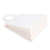 ClearBags White Paper Merchandise Handle Bags 90 Percent Recycled Content Twisted Paper Handles Bottom Gusset 7 1/16 x 3 9/16 x 9 1/16 Inches 100 GSM Kraft Paper 50 Pack GMB4W view 4