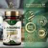 L-Arginine Extra Strength Supplement with L-Citrulline - Muscle Supporting Natural Nitric Oxide Precursor Booster - Heart Health Support - Amino Acid Energy Blend for Men, USA Bottled - 120 Capsules view 4