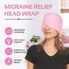 BLESSFULBABE Migraine Headache Cold & Hot Therapy Relief Cap, Flexible, Hands-Free, Stretchable, Safe, Odorless Gel (Pink) view 2