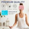 BLESSFULBABE Migraine Headache Cold & Hot Therapy Relief Cap, Flexible, Hands-Free, Stretchable, Safe, Odorless Gel (Pink) view 4