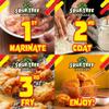 Spur Tree Jamaican Chicken Fry Mix with Brine Packet Mild Island Style Seasoned Coating, Crispy Fried Chicken, Fry, Bake or Air Fry, No MSG 8 oz (2-Pack) view 3