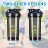 Check Engine Light Mechanic Auto Repair 5 18 Ounce Shaker Bottle Drink Mixer Leak-proof Pre Workout Protein Shakes Meal Replacement Shakes Bottles 500ML/18 Oz Black view 3