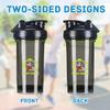 Check Engine Light Mechanic Auto Repair 4 18 Ounce Shaker Bottle Drink Mixer Leak-proof Pre Workout Protein Shakes Meal Replacement Shakes Bottles 500ML/18 Oz Black view 3