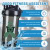 Bipolar Awareness 18 Ounce Shaker Bottle Drink Mixer Leak-proof Pre Workout Protein Shakes Meal Replacement Shakes Bottles 500ML/18 Oz Black view 2