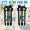 Bipolar Awareness 18 Ounce Shaker Bottle Drink Mixer Leak-proof Pre Workout Protein Shakes Meal Replacement Shakes Bottles 500ML/18 Oz Black view 3