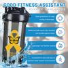Appendix Cancer Awareness 18 Ounce Shaker Bottle Drink Mixer Leak-proof Pre Workout Protein Shakes Meal Replacement Shakes Bottles 500ML/18 Oz Black view 2