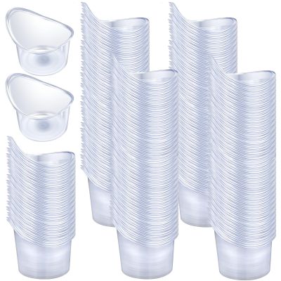 Teenyyou 200 Pcs 5ml Eye Wash Cup Disposable Eye Wash Cups Kit Plastic Measuring Cup Portable Cleaning Cups for Rinse and Flush Quick Relief Tired Dust Makeup Irritant