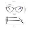 Melrose Rhinestone Cat Eye Reading Glasses For Women Diamond Reading Glasses Female Blue Light Blocking Reader 2212 (2pcs black&green, 0, x) view 2