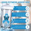 Colon Cancer Awareness 18 Ounce Shaker Bottle Drink Mixer Leak-proof Pre Workout Protein Shakes Meal Replacement Shakes Bottles 500ML/18 Oz White view 2