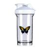 Colombia Flag Butterfly 18 Ounce Shaker Bottle Drink Mixer Leak-proof Pre Workout Protein Shakes Meal Replacement Shakes Bottles 500ML/18 Oz White view 1