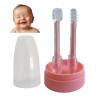FOREVIVE Baby Tooth Brush, Infant Toothbrush 6 to 12 Months and0-6 Months,Silicone Toothbrush, Newborn Tongue and Mouth Cleaner Set, Good Idea for Baby First Toothbrushes(Pink) view 1