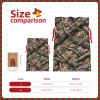 Augenstern Burlap Drawstring Bag Mossy-Tree-Camo-Leaves Reusable Present Wrapping Sack Xmas Holiday Party Favor Bag Medium view 3