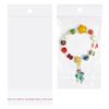 3x5 Inches Hanging Hole Self Sealing Cellophane Bags Self Adhesive, 100 Pieces Clear Resealable Cellophane Bags with hanging header for Jewelry Earring Necklace view 1