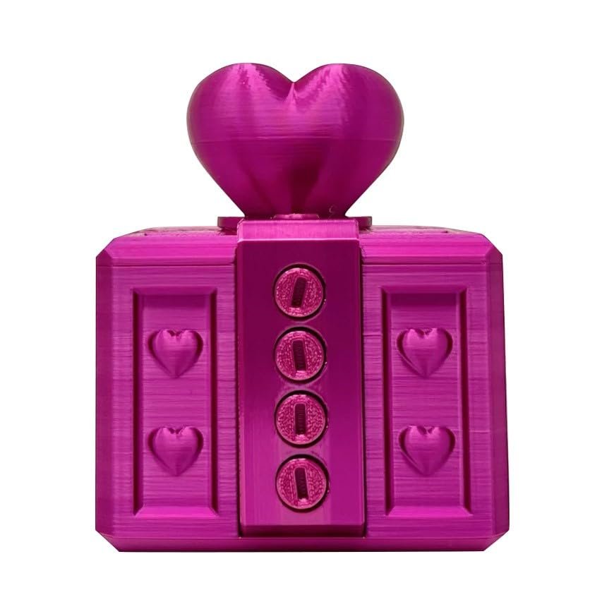 3D Printing Prank Screw Box,3D Printed Annoying Gift Box for Valentine's Day,Annoying Gift Box with Screws,Novelty Gift Box Creative 3D Printing Decorative Ornaments (Purple)