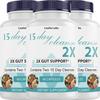 15 Day Cleanse 2X - Double Gut & Colon Support - Advanced Gut Cleanse Detox for Women & Men with Alfalfa, Cascara Sagrada, Probiotics & Psyllium Husk - Non-GMO - Made in USA - 60 Capsules (3 Bottles) view 1