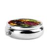 Fresh Cabbage Take-Along Pill Box, Portable Round Pill Box, fits in Your Purse Pocket Lightweight 3 Compartment Pill Box, view 3