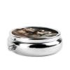Running of The Horses Take-Along Pill Box, Portable Round Pill Box, fits in Your Purse Pocket Lightweight 3 Compartment Pill Box, view 3