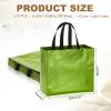 PATIKIL Light Green Gift Bags with Laser Coating, 12pcs Reusable Goodie Bags with Handle for Wedding Birthday Party Shopping Cosmetic, 12.6" x 4.7" x 11" view 2