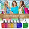 PATIKIL Light Green Gift Bags with Laser Coating, 12pcs Reusable Goodie Bags with Handle for Wedding Birthday Party Shopping Cosmetic, 12.6" x 4.7" x 11" view 4