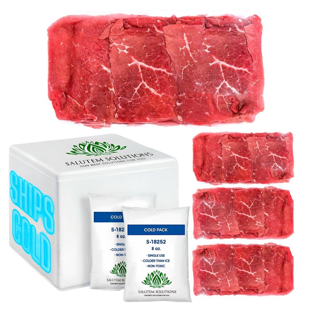 Salutem Vita - Thin Cut Sandwich Steak, 2 lb (actual weight may vary within 5%) - Pack of 4