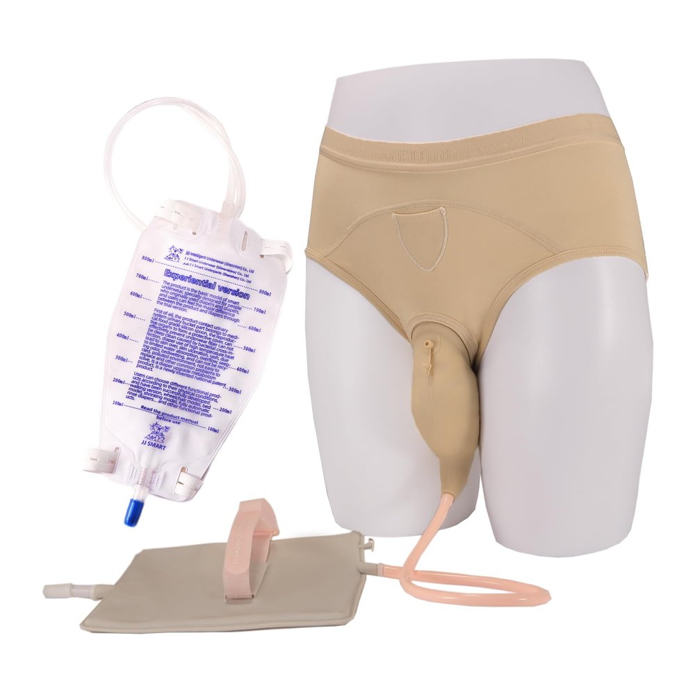 Urine Collector for Women Bags Catheter Reusable Portable Urinal Suitable for Standing Use (Woman-Yellow-XL)