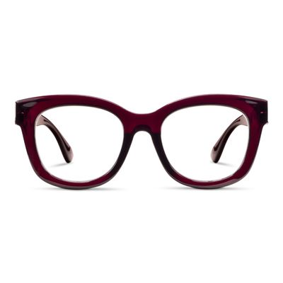 Peepers by PeeperSpecs Center Stage Focus - Dark Cherry +2.00