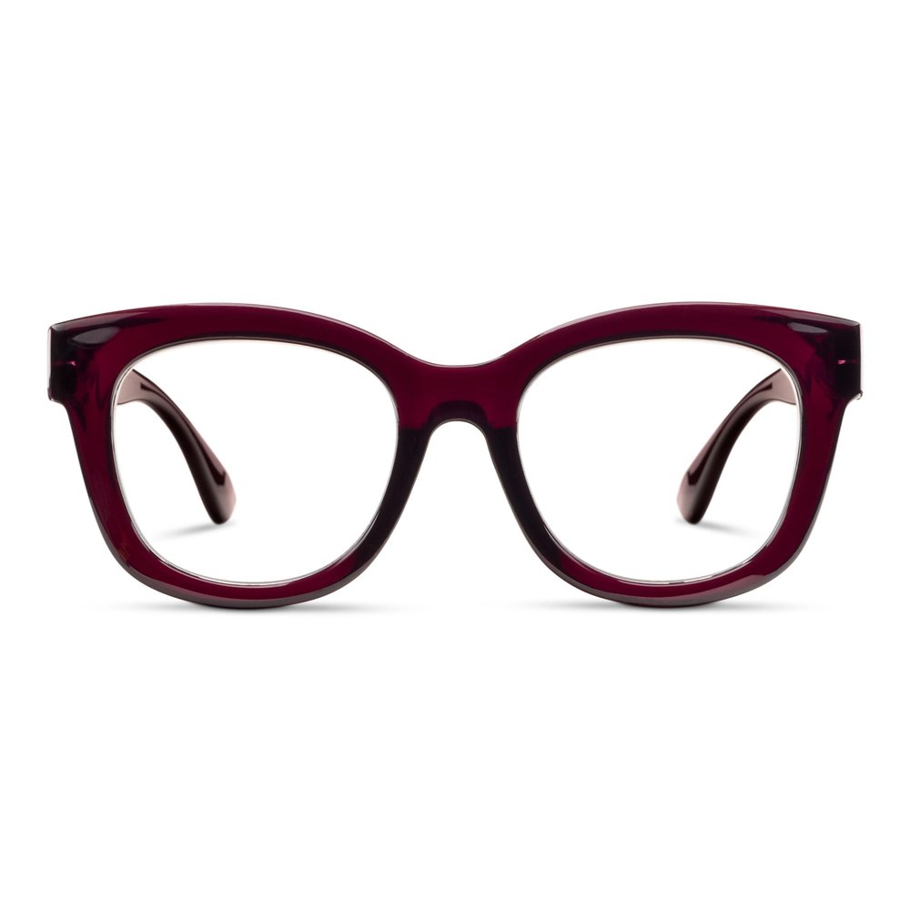 Peepers by PeeperSpecs Center Stage Focus - Dark Cherry +2.00