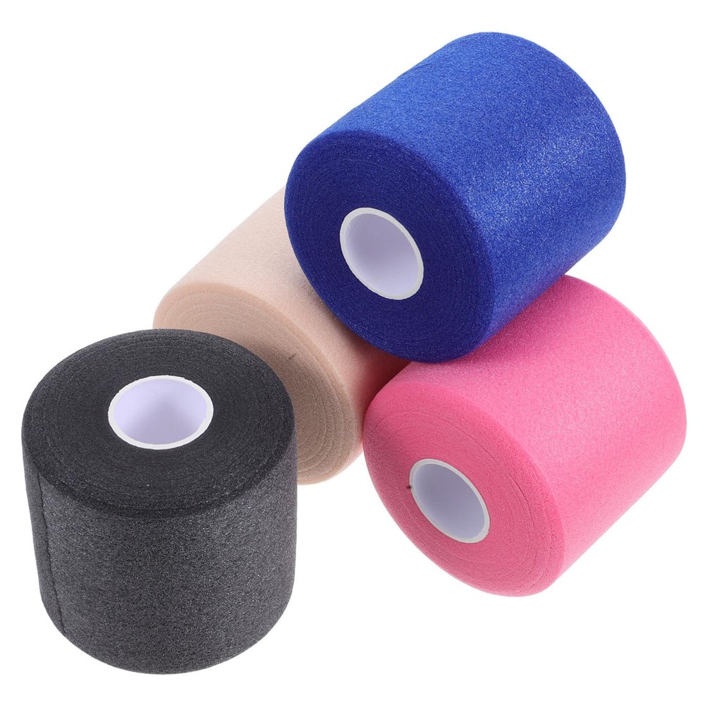 COLLBATH Black Athletic Tape 70mm Elastic Sports Tape Protection for Joints Wrists Knees Ankle Ideal for Soccer Football Badminton Tennis