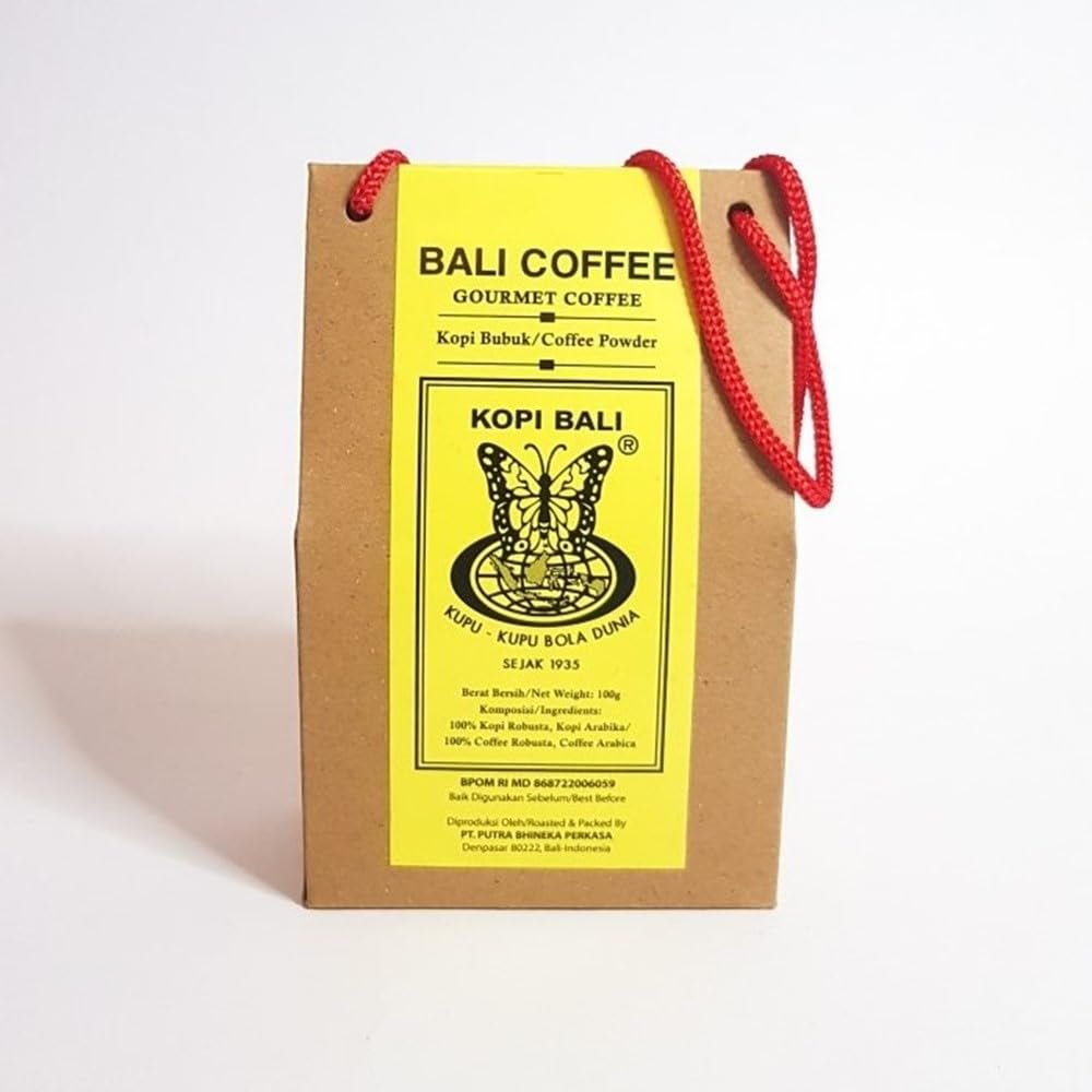 Kupu Kupu Bola Dunia, Bali Coffee Original, 100g, Coffee Powder (Pack of 1)