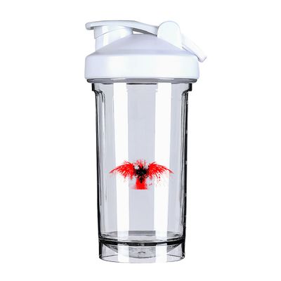 Albania Albanian Flag 18 Ounce Shaker Bottle Drink Mixer Leak-proof Pre Workout Protein Shakes Meal Replacement Shakes Bottles 500ML/18 Oz White